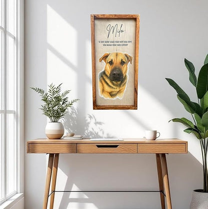 Dog photo Memorial photo Dog picture frame Animal picture frame Pet lost gift Gift for pet owner (Animal memorial)