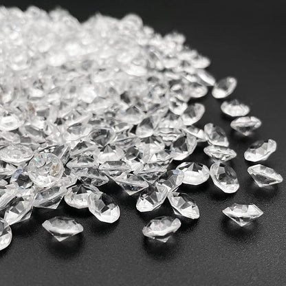 Fake Diamond, 3000PCS 8mm Clear Acrylic Diamonds Crystals Gems for Vase Fillers,Table Scatter, Party Favor, Wedding Decoration, Photography Props, DIY Crafts-8mm