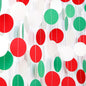 Red-Green White Christmas Party-Decorations Streamers - 52Ft Hanging Mexico Italian Paper Garland Banner,Italy Fiesta Mexican Birthday Wedding Baby Shower Supplies Backdrop Decor Hugtmr