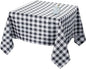 Biscaynebay Fabric Tablecloths 70x70 Square, Black/Grey Scottish Plaid Card Table Cloth Folding Table Cover Water Resistant for Dining, Kitchen, Wedding and Parties, etc Machine Washable