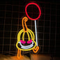 Halloween Neon Sign Pumpkin Balloon LED Lights Signs for Wall Decor Man Cave Bar Pub Bedroom Neon Funny Signs Gift for Men Boys Birthday Wall Art