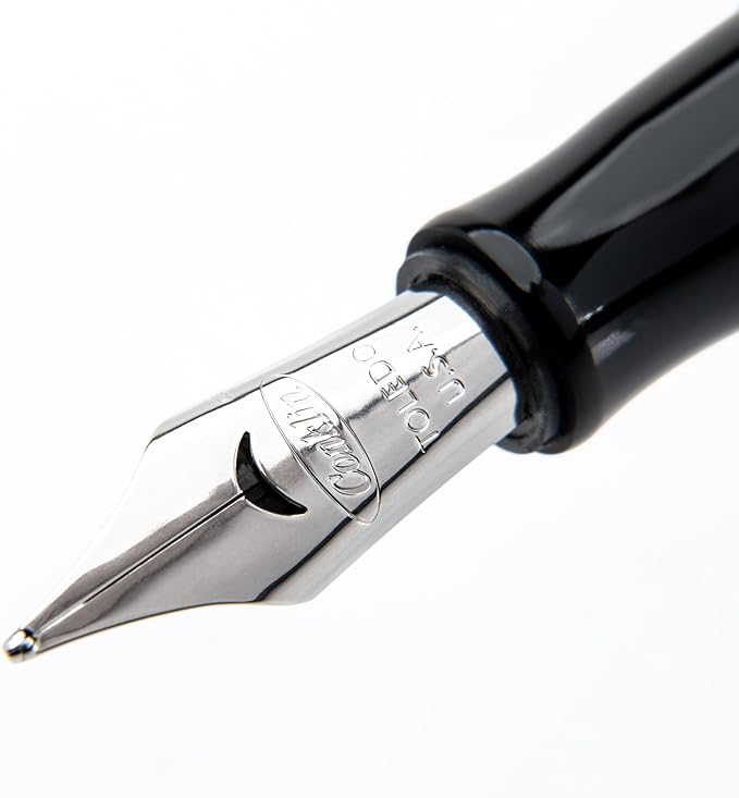 Conklin Duragraph Fountain Pen Ice Blue - Extra Fine Nib, Precision Writing Instrument with Cool Blue Finish