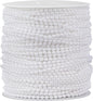 ZPEXRV164 Feet Faux Pearl Beads Garland 3mm Craft String Pearls for Wedding Centerpiece Christmas Tree and Flowers Decoration DIY(White)
