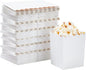 Juvale 100 Pack Mini Popcorn Boxes for Party, Bulk White Popcorn Containers for Movie Night Decorations (3 x 4 In) - Carnival Decor