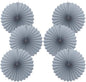 Gray Party Decorations,Wedding Decorations for Party Events Accessories,Anniversary Decorations,Birthday Decorations for Men,16in Hanging Paper Fans 30 Color DIY Set(Gray)