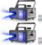 Fog Machine with RGBW LED Lights, 1200W Professional Smoke Machine, 1L Tank, 3000CFM Output, 14 Colors for DJ Party Stage Wedding Halloween 2PACK