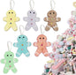 LANGXUN 6pcs Gingerbread Man Candy Land 2025 Xmas Party Suppiles Decoration, Hanging Candy Cane Christmas Tree Décor, Christmas Decorative Hanging Ornaments Crafts