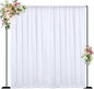 Wokceer 10 FT Backdrop Stand Heavy Duty Pipe and Drape Kit, Adjustable Black Backdrop Stands for Wedding Photo Booth Background Birthday Party Photography Exhibition Decoration