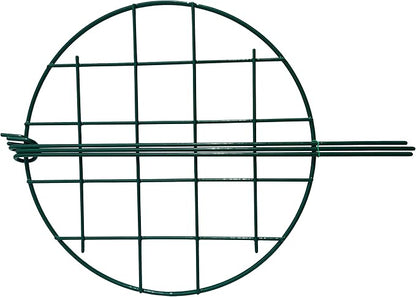 12 x 16 inch Poeny Cage Grow Through Grid Plant Brace Flower Support Rings, Pack of 10 Round Metal Plant Stakes Rings, Strong Large Garden Supports for Flowers, Peonies, Rose, Lily