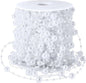 JULBEAR Beads Garland Decoration,1Rolls 131Feet White Christmas Pearl Strands Chain Bead Garland for Christmas Tree Fireplace Wreath Gift Bouquet Crafts Wrapping Wedding Party Centerpieces Decoration