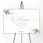 Boho Wedding Welcome Sign, Greenery Welcome to Our Wedding Sign, Eucalyptus Wedding Sign
