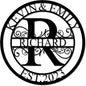 Custom Metal Sign - Last Name Signs - Monogram Wall Decor- Family Sign - Metal Signs for Outdoor - Personalized Wedding Gift for Couples