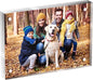 3.5x5 Acrylic Picture Frame 1 Pack, Clear Freestanding Double Sided Frameless Magnetic Photo Frames, Desktop Display Decor Gift