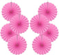 Red Hanging Paper Fans,Red Accessories Paper Decorations for Party,Valentines Day Decorations,Photo Booth Props Decor,12in Hanging Paper Fans 30 Color DIY Set （Magenta）