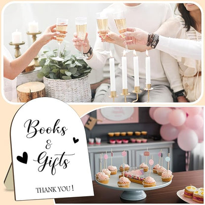 Books & Gifts Minimalist Decor Baby Shower Welcome Sign, 8 * 10IN