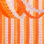 Fall-Boho Pink-Orange Groovy Thanksgiving Party-Decorations - 12pcs Streamers-Garland Autumn Harvest Friendsgiving 4-Leaf Clover Paper Banners,Birthday Wedding Engagement Bachelorette Decor Ouruola