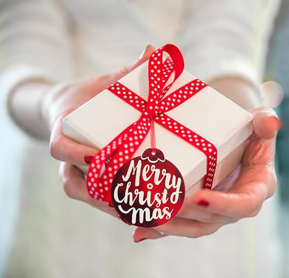 Christmas Gift Tags 60 Count with Untied String (15 Assorted Glitter, Foil, Printed Designs for DIY Xmas Present Wrap and Label Package Name Card)