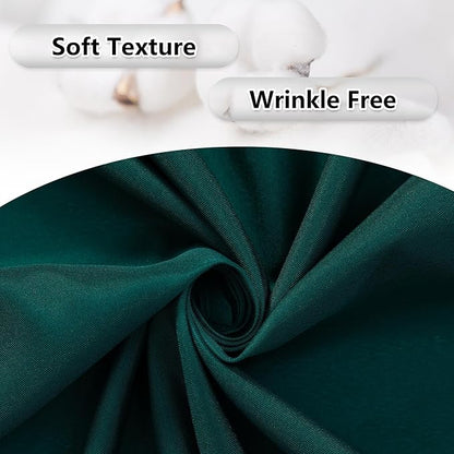 MEETSKY 10ft x 8ft Hunter Green Backdrop Curtains for Parties Wedding Curtain Rod Pocket Dark Green Photo Backdrop Sliding Drapes Backdrop Curtains for Photography, 5ft x 8ft, 2 Panels