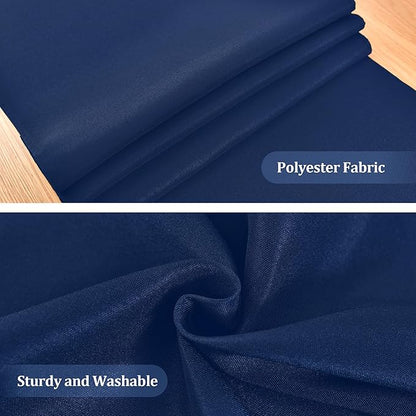 Farmhouse Navy Blue Table Runner Dining Table Runners 60 Inches Long Coffee Table Runner for Dresser Living Room Bedroom Holiday Party Banquet 12X60 Inch