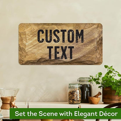 Custom Sign, Custom Street Sign, 11 Font Colors, 13 Font Styles, 4 Hole Options, 22 Sizes, 9x18 Inches, Rust Free DiBound, Fade Resistant, Made in USA by My Sign Center (Stone)