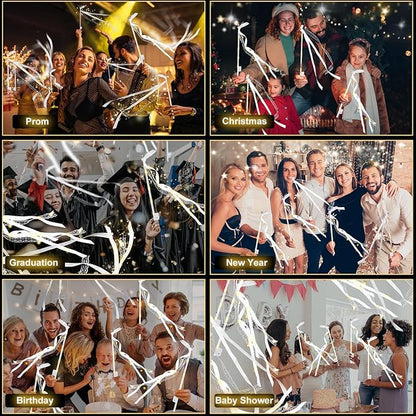 200PCS Light up Wands for wedding, Wedding Wands Streamers with 3 Colorful Flashing Modes, Fairy Wands, LED Silk Fairy Wand with Bells for Wedding, New Year, Thanksgiving, Concert