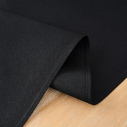 2 Pack Black Small Short Table Runner 12 x 36 Inch Solid Color Runners Coffee Table Dresser for Daily Party Home Decoration