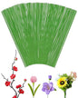 100 PCS FIVEIZERO 26 Gauge LightGreen Floral Wire Stems for Artificial Flower Making,Florist Wires,Flower Wire for Crafts,Alambre para Flores for Wreaths, Flower Arrangements and DIY Projects