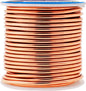 Mandala Crafts 12 Gauge Anodized Aluminum Craft Wire for Jewelry Making - 60 FT Colored Flexible Copper Tone Wire - Bendable for Bonsai Armature Crafting Sculpting