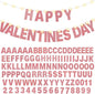 TaoBary 112 Pcs DIY Letter Kit Glitter Customizable Banner Letters Include 107 Letters and Numbers 3 Rope and 2 Needles for Birthday Halloween Christmas Wedding Valentine Party Decor(Rose Gold)