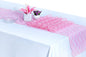 MDS Pack of 12 Wedding 12 x 108 inches Satin Table Runner for Wedding, Decorations for Birthday Parties, Banquets, Graduations, Engagements, Runners fit Rectangle, Round Table- Pink