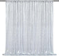 Silver Backdrop Curtains for Birthday - Glitter Party Photography Background 10ft x 10ft Wedding Christmas Home Decorations