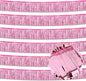 6 Pack 10 Ft Pink Foil Fringe Garland Metallic Streamers Tinsel Banner Wall Hanging Garland Backdrop for Parade Floats, Halloween, Christmas, Thanksgiving, New Year Party Decorations