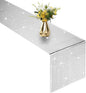 12x108 Inch Disco Ball Party Table Runner Silver Glitter Foil Table for Bachelorette Party 70's 80's Disco Ball Table Decorations (One Pack)