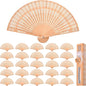 36-Piece Wooden Gift Box Wrapped with Hand-held Folding Fan or Wedding Gift, Bride Gift Party Home Decoration Birthday Gift
