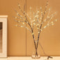Fudios Lighted Branches Snow Dusted with Timer 100 LED 32IN, Artificial Tree Branch with Lights for Home Bedroom Fireplace Mantle Christmas Holiday Decoration