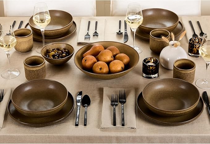 Solino Home Natural Linen Tablecloth 60 x 144 Inch - 100% Pure Linen Table Cloth for Rectangle Tables - Fete, Machine Washable Tablecloth for Fall, Autumn, Thanksgiving, Christmas, Holiday