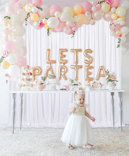 Sequin Backdrop Curtains 10ft x 10ft White Background Drapes Wedding Giltter Curtains for Birthday Party Decoration