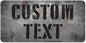 Custom Sign, Custom Street Sign, 11 Font Colors, 13 Font Styles, 4 Hole Options, 22 Sizes, 6x12 Inches, Rust Free DiBound, Fade Resistant, Made in USA by My Sign Center (Grunge Metal)