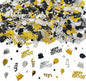 Black Gold Happy Birthday Confetti, Birthday Decorations Confetti Metallic Foil Table Scatter Decorations for Birthday Party, Baby Shower Decor for Boys Men, DIY Arts and Crafting