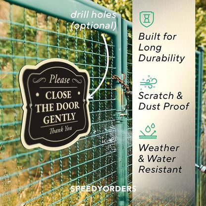 Custom Decorative Outdoor Metal Signs, Personalized Aluminum Signs, Customized Driveway Signs, Waterproof Signs Made In USA, Design 3 Black Charcoal 24x24 In