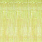3 Pack Foil Fringe Backdrop - Transparent Green Shiny Tinsel Curtains for Party Decoration/Photo Booth Props - 3.3x8.2 FT Metallic Foil Backdrop for Birthday Wedding Graduation Christmas