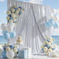 20ft x 10ft Silver Sequin Backdrop Curtain for Parties, Wrinkle Free Thick Glitter Photo Backdrop Drapes 4 Panels 5x10FT Back Drop Cloth Shiny Fabric for Wedding Birthday Photography Background