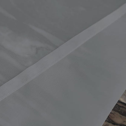 Window Gray Sheer Curtains 145 Inches Long 2 Panels Sheer Curtain Basic Rod Pocket Panel for Bedroom Children Living Room Yard Kitchen (Gray, 52" W x 145" L | 2 pcs)