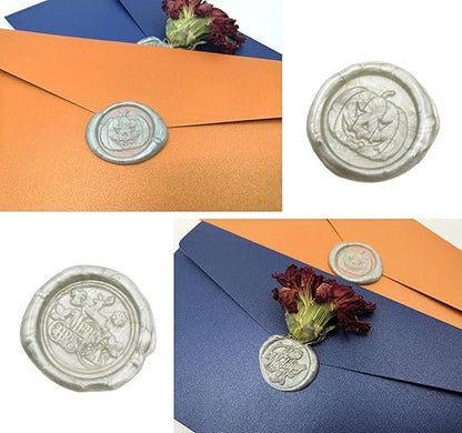VARACL Hot Melt Glue Sealing Sticks for Letter Seal Stamp - Great for Wedding Invitations, Cards Envelopes, Snail Mails, Postcards, Greeting Cards, Gift Ideas, 7 x 100 mm, 20PCS (Silver)