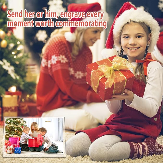 HELPLEX Picture Frames, 1 Pack 5x7 inch Acrylic Picture Frame Clear 5 x 7 Photo Frames Magnetic Picture Frames Ready for Tabletop Display, Effectively Protect Photos from Fading and Yellowing