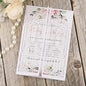 50Pcs White Laser Cut Invitations Fence Wedding Invitations Pocket with Envelopes and RSVP Cards for Wedding Quinceañera Engagement House Warming Invites, Blank Wedding Invitation Card Customizable