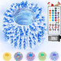 300 LED Color Changing Christmas Lights, 35 Colors 98FT String Lights Halloween Decorations, Waterproof Twinkle Fairy Light Clear Wire for Bedroom Indoor Outdoor Holiday Xmas Tree Wedding Party
