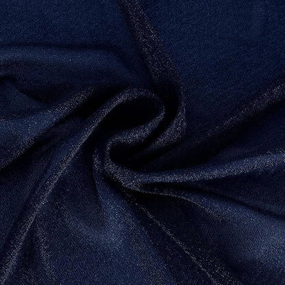Navy Blue Wedding Arch Draping Fabric 2 Panels 29" x 20 FT Navy Wedding Drapes for Backdrop Sheer Curtain Drapes for Romantic Bridal Baby Shower Ceremony Birthday Party Fall Outdoor Events
