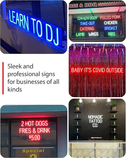 SpellBrite GROWLERS Sign | Beer-Related Sign with Neon Look, White LED Light Source | 33.0" x 6.3"