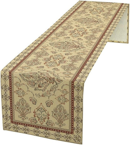 Vintage Farmhouse Flower Table Runner Boho Elegant Home Kitchen Table Dining Coffee Room Garden Party Wedding Decor 13x60in